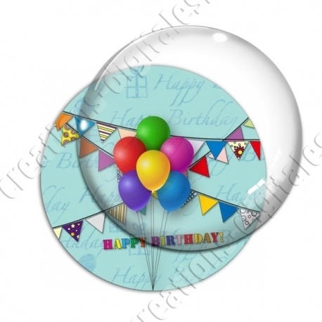 Image digitale - Bon anniversaire ballons 02