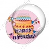 Image digitale - Bon anniversaire gâteau orange 02