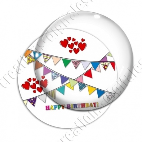 Image digitale - Happy birthday fanions