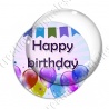 Image digitale - Bon anniversaire - Ballons 01 happy