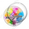 Image digitale - Happy birthday - Ballons peints