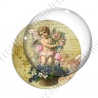Image digitale - Ange fond lettre vintage