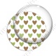 Image digitale - Coeurs bicolores - Marron et vert