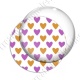 Image digitale - Coeurs bicolores - Orange et rose