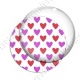 Image digitale - Coeurs bicolores - Rouge et rose