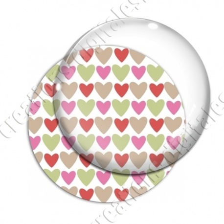 Image digitale - Coeurs 4 couleurs 01