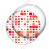 Image digitale - Carrés tailles différentes ton rouge