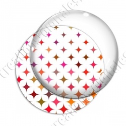 Image digitale - Etoile 4 branches 02 ton rose
