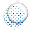 Image digitale - Etoile 4 branches 02 ton turquoise