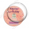 Image digitale - Happy birthday - Cadeaux fond orange