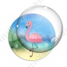 Image digitale - Flamant rose plage 01