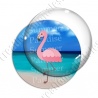 Image digitale - Flamant rose plage 02