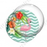 Image digitale - Flamant rose rayures 03