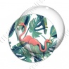 Image digitale - Flamant rose feuillage 01