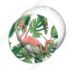 Image digitale - Flamant rose feuillage 02