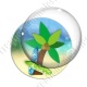 Image digitale - Surf et palmier