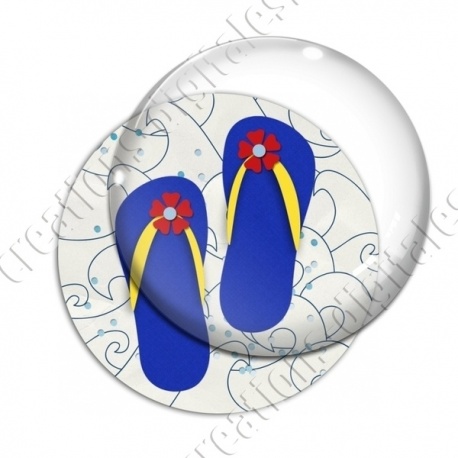Image digitale - Tongs - Fond marin