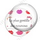 Image digitale - Plus gentille nounou - Fond bouches