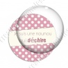 Image digitale - Une nounou qui déchire - Pois rose