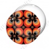 Image digitale - Motif 70s - Ronds concentriques orange 02