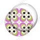 Image digitale - Motif 70s - Ronds concentriques roses
