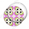 Image digitale - Motif 70s - Ronds concentriques roses