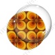 Image digitale - Motif 70s - Ronds concentriques marron 02