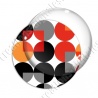 Image digitale - Motif 70s - Ronds rouges 01