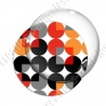 Image digitale - Motif 70s - Ronds rouges 02