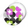 Image digitale - Motif 70s - Ronds roses 01