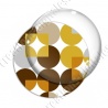 Image digitale - Motif 70s - Ronds marrons 01