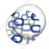 Image digitale - Motif 70s - Anneaux bleus