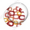 Image digitale - Motif 70s - Anneaux rouges