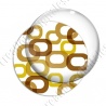 Image digitale - Motif 70s - Anneaux marrons