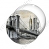 Image digitale - USA vintage - Pont de Brooklyn