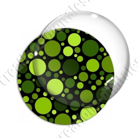 Image digitale - Ronds multi-tailles - Vert