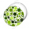 Image digitale - Ronds multi-tailles - Vert fond blanc