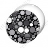 Image digitale - Ronds multi-tailles - Noir et blanc 01
