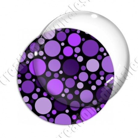 Image digitale - Ronds multi-tailles - Violet