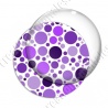 Image digitale - Ronds multi-tailles - Violet fond blanc