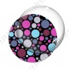 Image digitale - Ronds multi-tailles - Rose et bleu