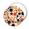 Image digitale - Ronds multi-tailles - Marron et orange 02