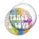 Image digitale - Peace and love 01 - fond peinture
