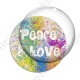 Image digitale - Peace and love 02 - fond peinture