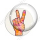 Image digitale - Symbole V - rose