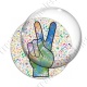Image digitale - Symbole V - peinture