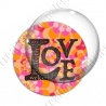 Image digitale - Love fond fleuri rose