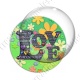 Image digitale - Love fond fleuri vert