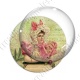 Image digitale - Femme en robe rose