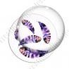 Image digitale - Plumes violettes et oranges